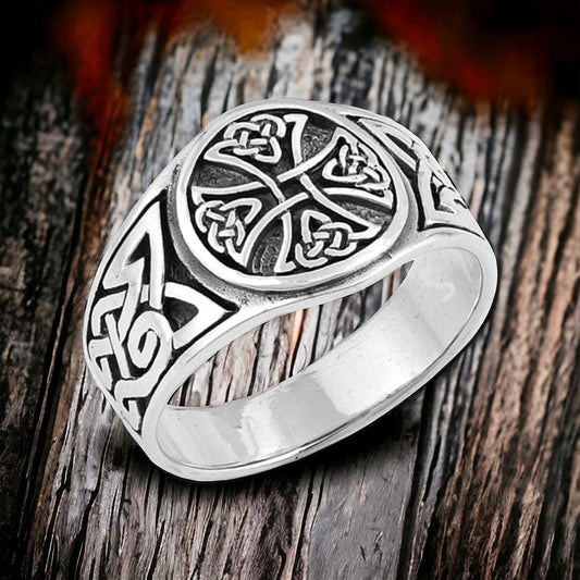 Sterling Silver Celtic Cross Ring