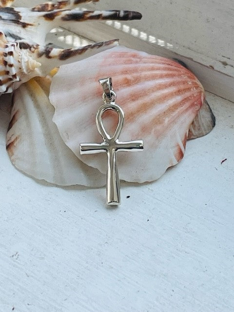 Sterling Silver Ankh Cross Pendant