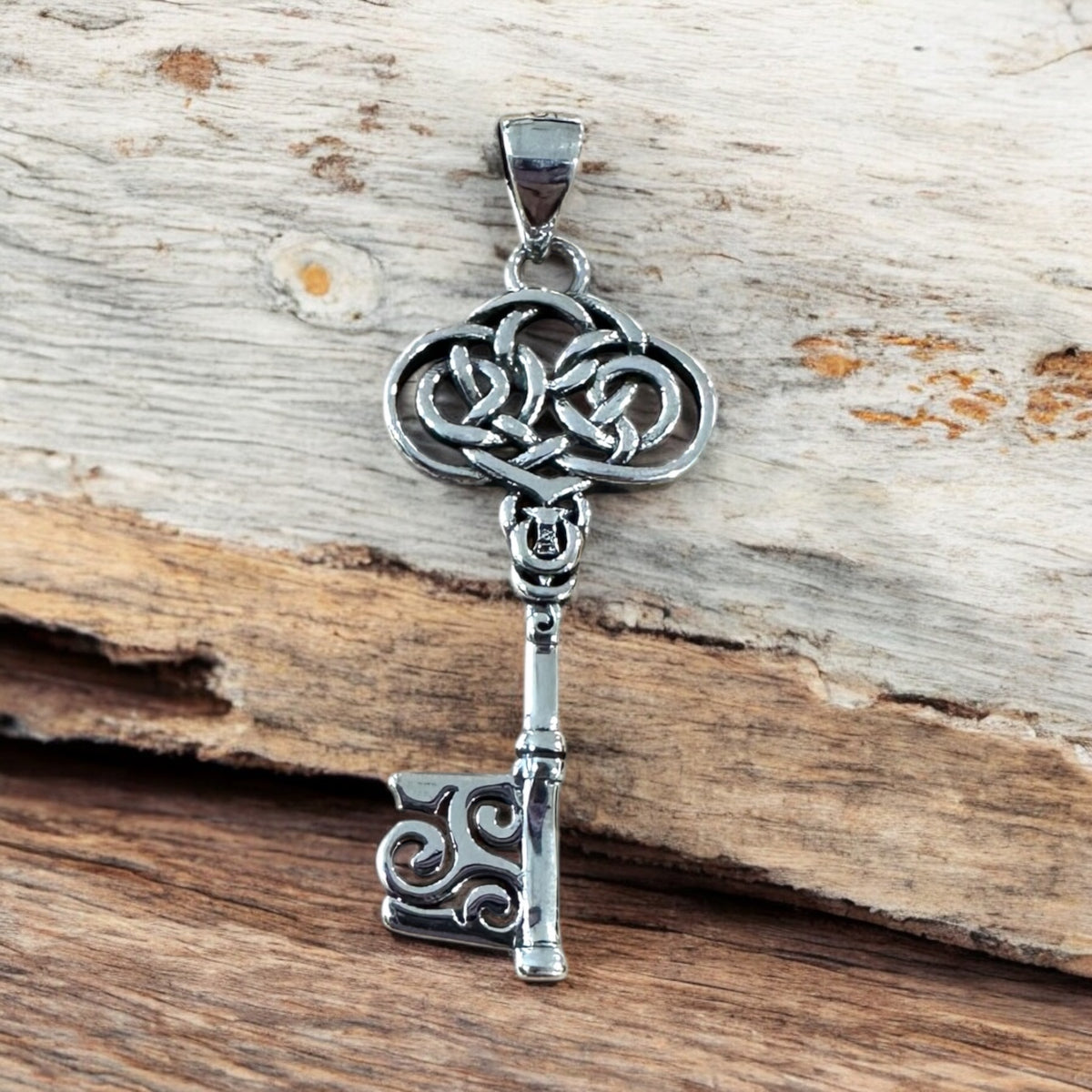 Sterling Silver Celtic Key Pendant