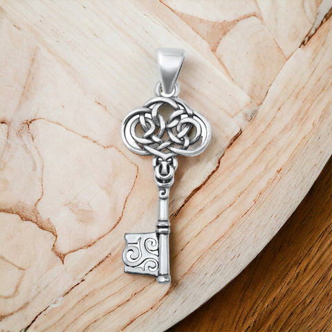 Sterling Silver Celtic Key Pendant