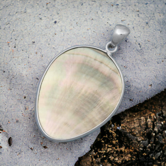 Sterling Silver Mother of Pearl Pendant
