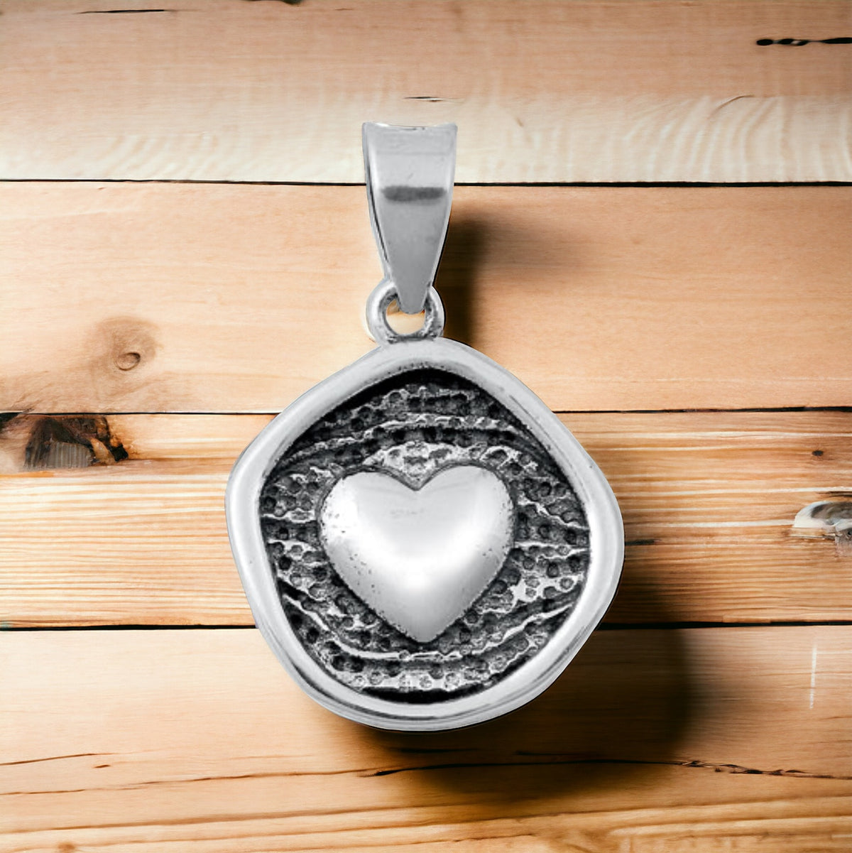 Sterling Silver Solid Heart Pendant