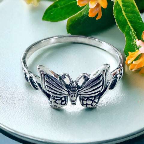Sterling Silver Butterfly Ring