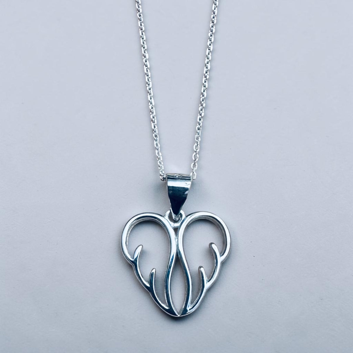 Sterling Silver Angel Wings Pendant Necklace