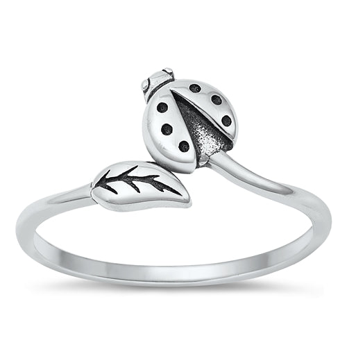 Sterling Silver Ladybug Ring