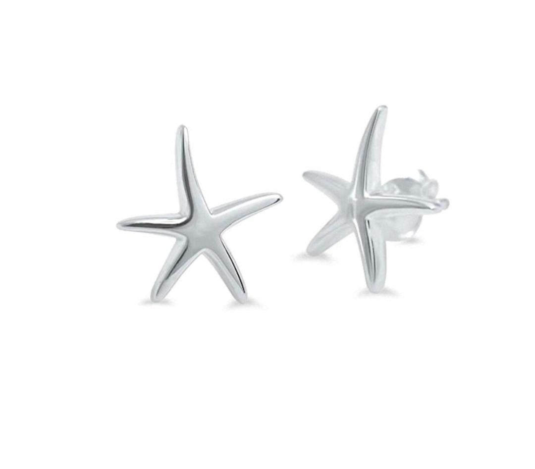 Silvetr Collection Sterling Silver Starfish Stud Earrings – Sandy's Silver Collections
