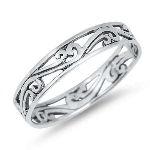 Sterling Silver Filigree Band Ring